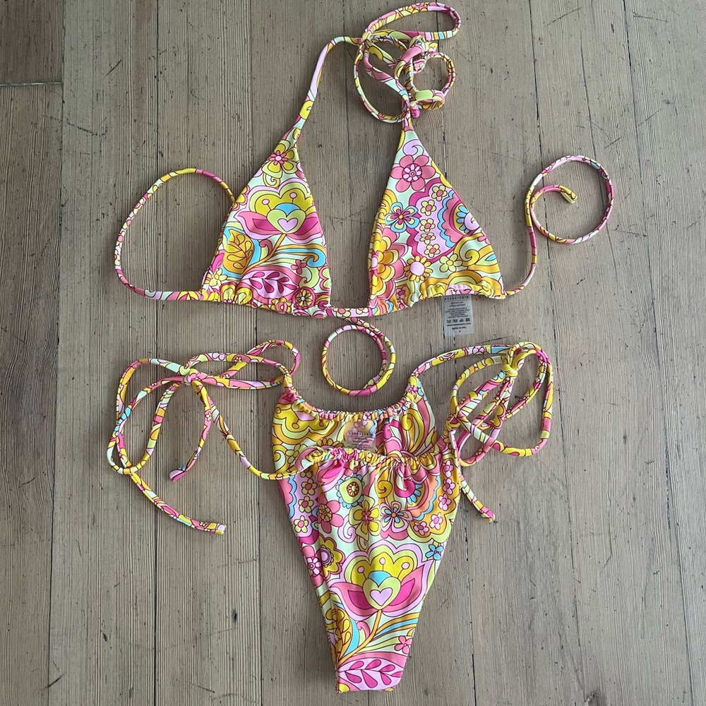 Koana Swim, NWOT - Floral Bikini Set, Size S